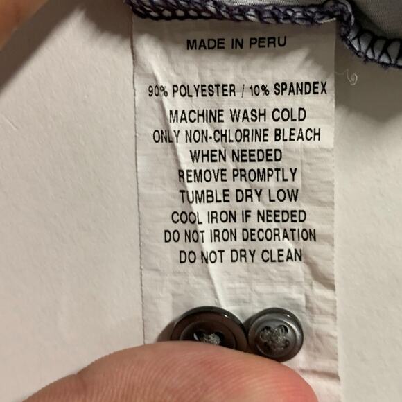 Greyson M Dragonfly Printed Polo Blue Performance Golf Sport Active - Picture 9 of 9